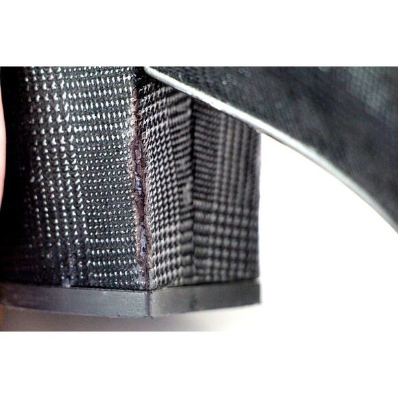 Stuart Weitzman BLACK REAL LEATHER POINTED MID HEEL CLASSIC PUMP SHOES Sz 9.5 - Picture 12 of 13